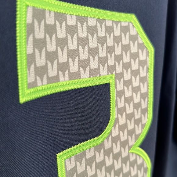 Nike Russell Wilson College Navy Seattle Seahawks Vapor Elite Authentic Jersey - Picture 7 of 13